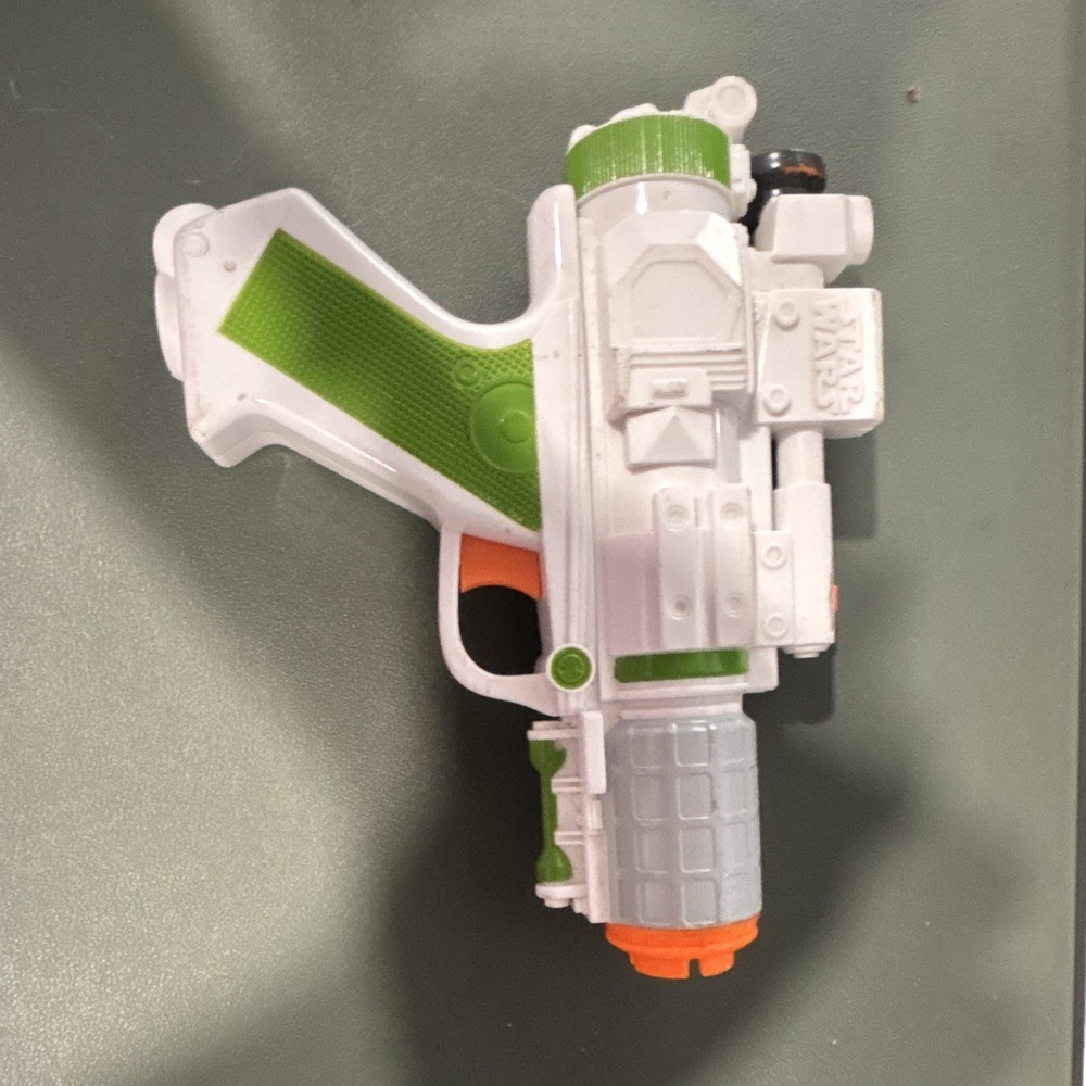 Hasbro Nerf Star Wars Blaster Dart Gun White/Green/Orange 2012 MPN A0084